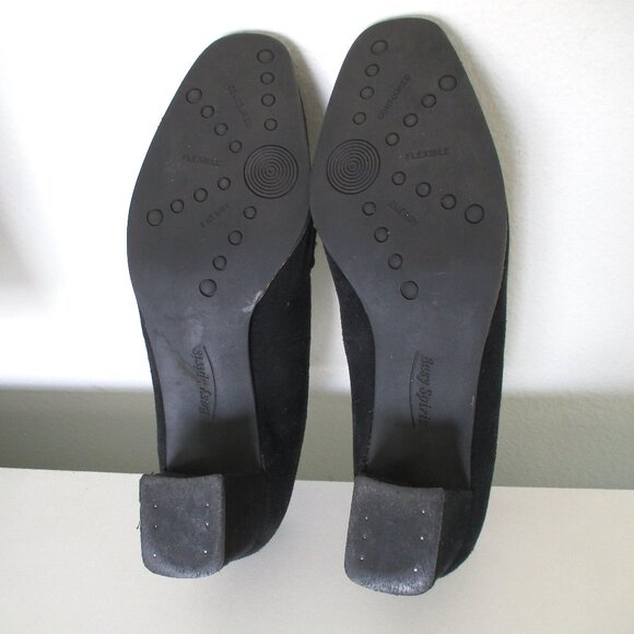 Easy Spirit Anti-Gravity Womens Black Suede Loafer w/2" Block Heel - Size 8M - Picture 10 of 10